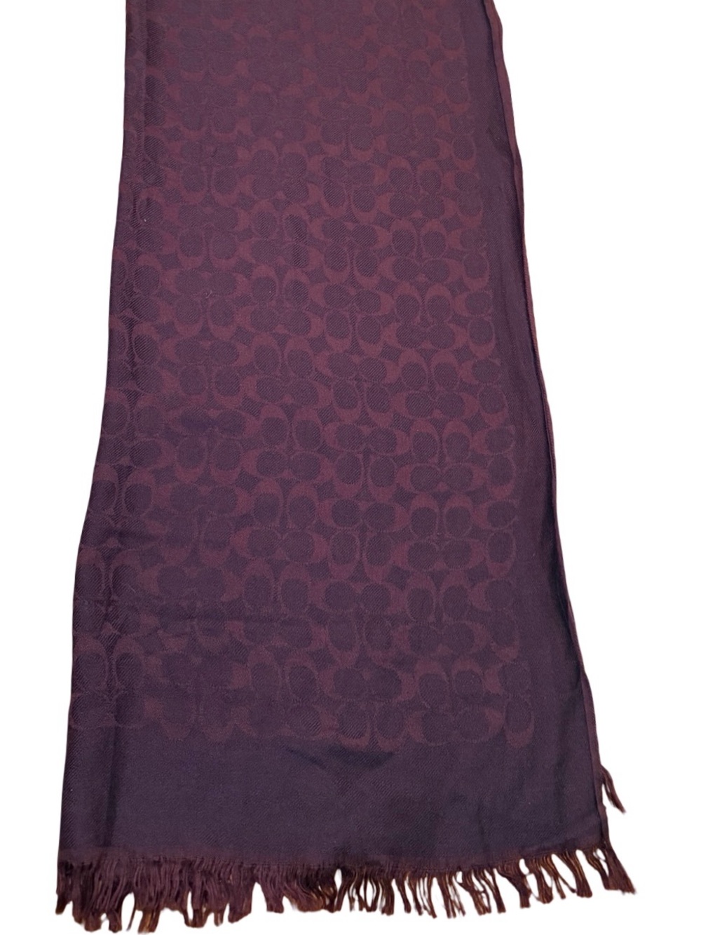 Coach Purple Logo Scarf